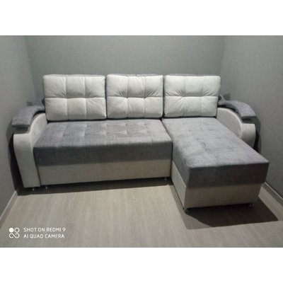 Угловой диван № УД64- плавные линии